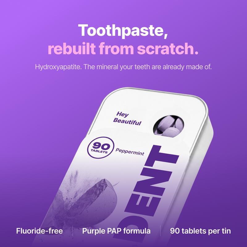 Purple Whitening Toothpaste Tablets