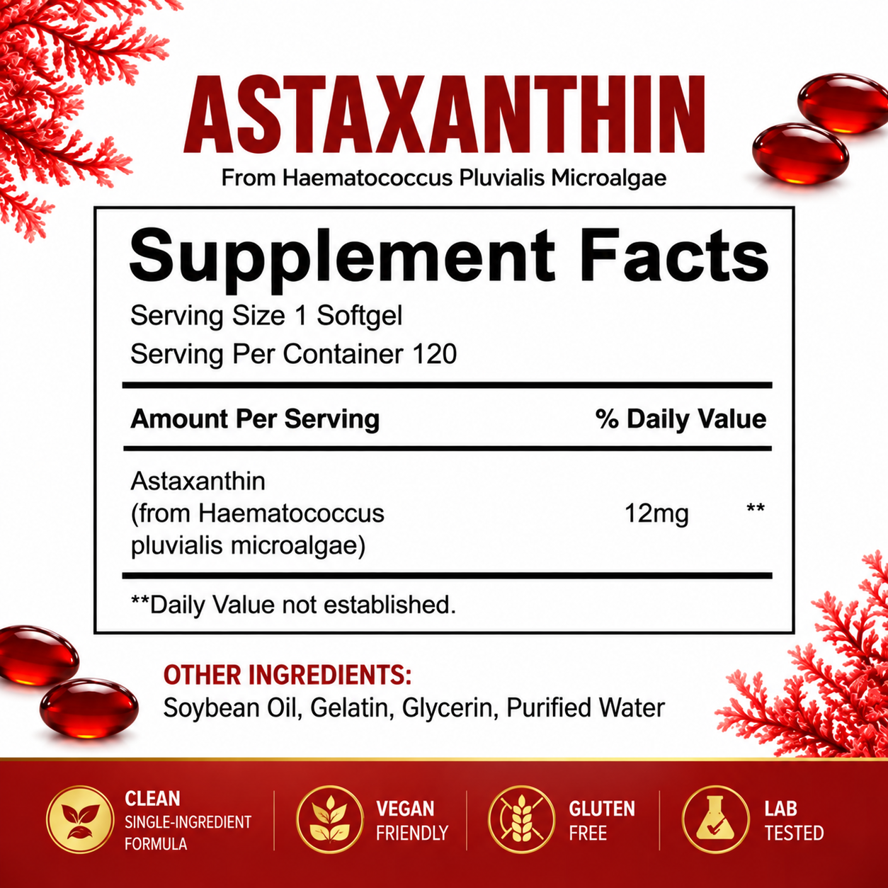Alorea Astaxanthin 12mg