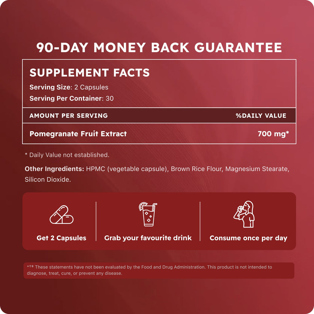 Organic Pomegranate Extract Capsules