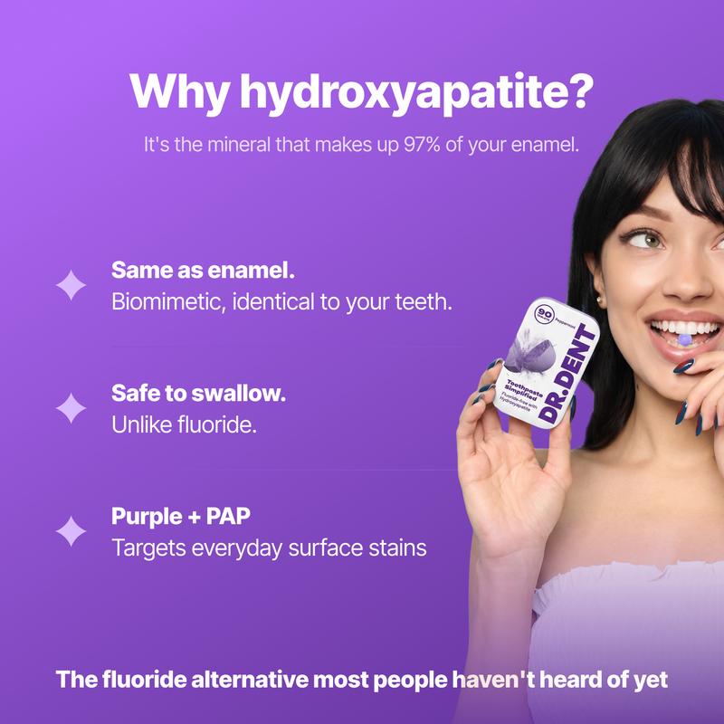 Purple Whitening Toothpaste Tablets