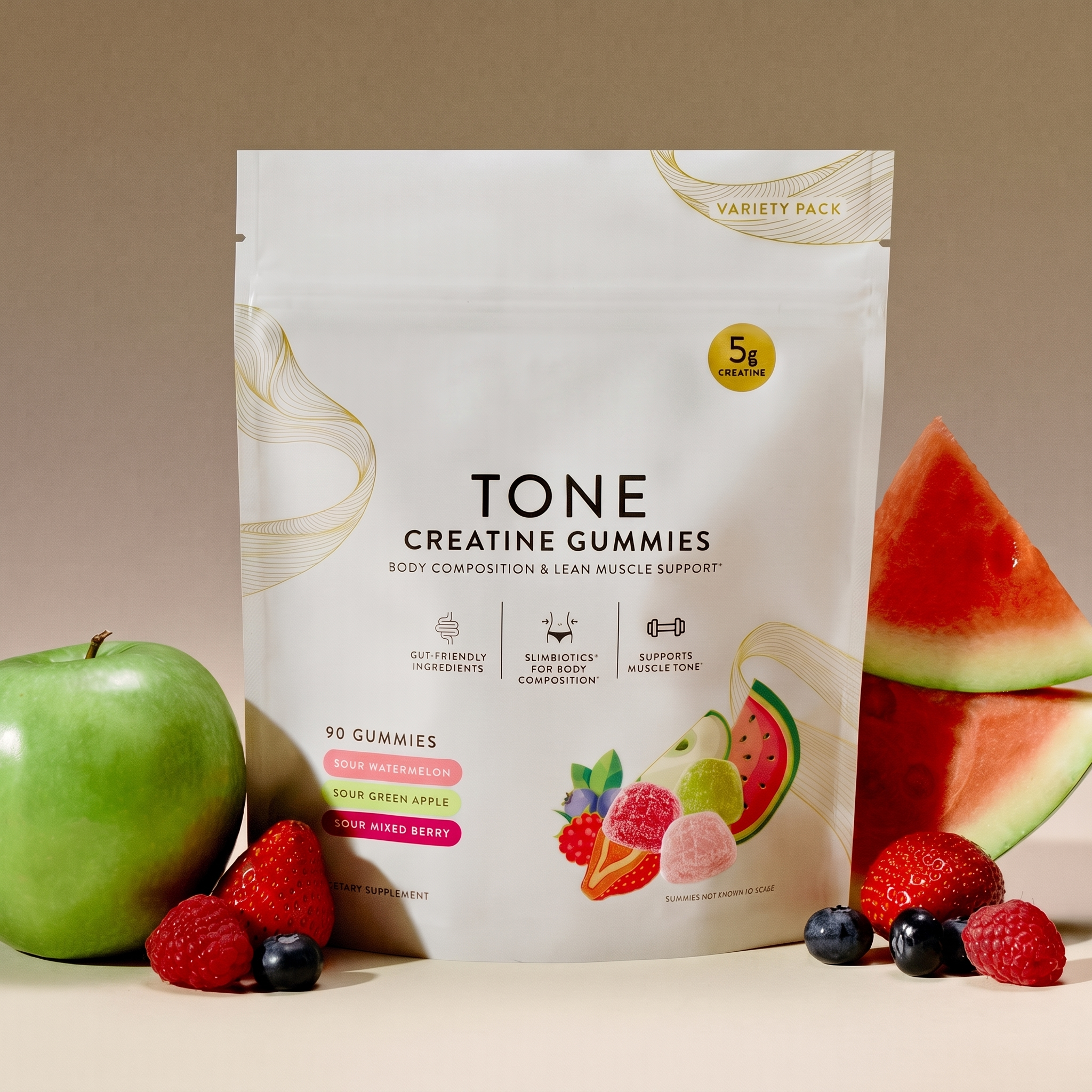 Tone Creatine Gummies Variety Pack